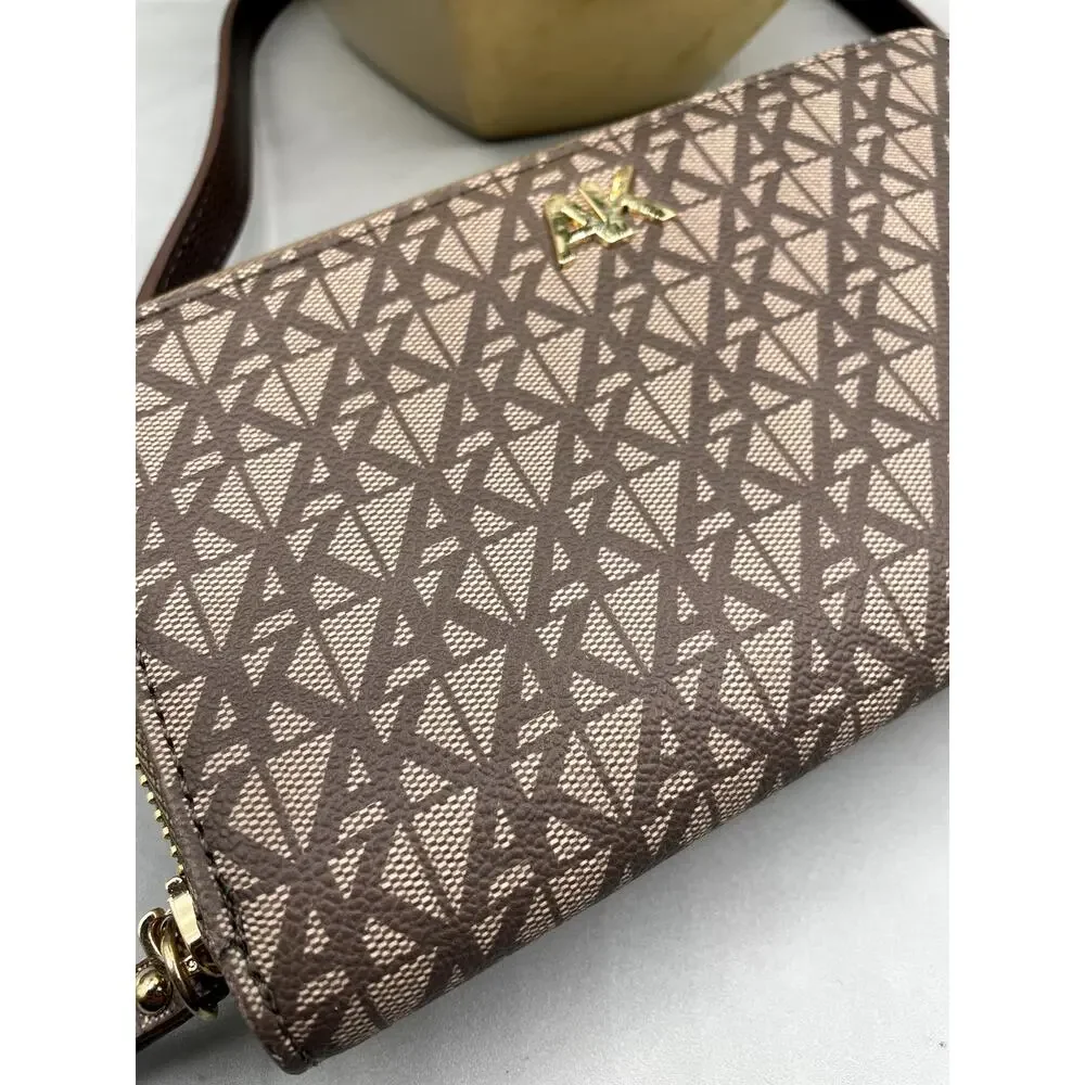 Anne Klein Brown‎ Wallet On The Go Wallet Crossbody Purse